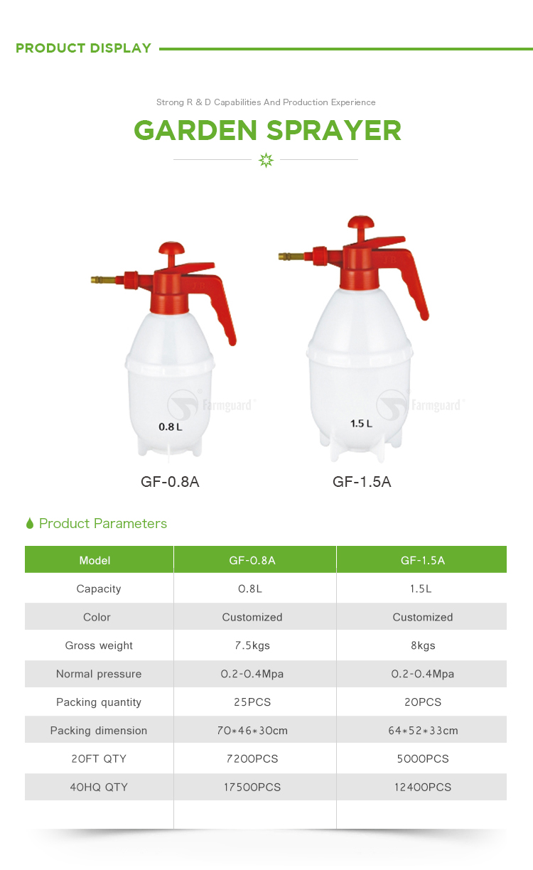 Садовый распылитель GF-08A-GF-15A